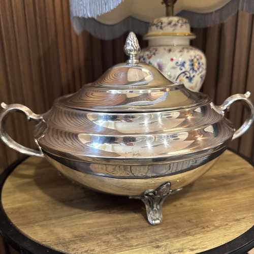 Large silver plated lidded - large,