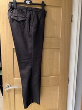 Black Pinstripe Trousers 36