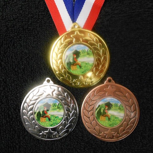 Fishing medal ribbon - medal,