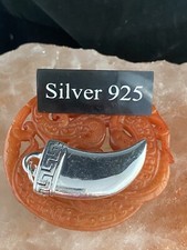 Silver Horn Of Life  Pendant And Silver Chain