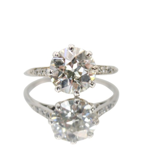 Diamond ring platinum 950 old - platinum,