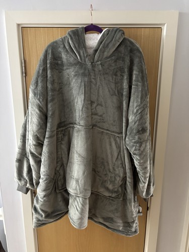 Oversized hoodie blanket grey - hoodie,