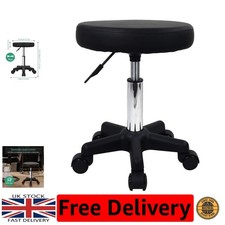 Versatile Black Rolling Stool