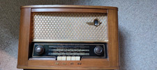 BUSH VHF62 Valve Radio Wood finish Untested  FOR PARTS/NOT WORKING