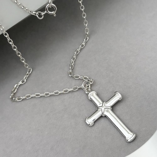 Solid sterling silver cross