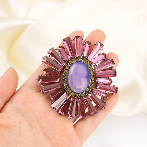 Elegant sunflower brooch - elegant,