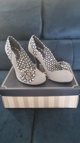 Ruby shoo blue white striped - shoo,