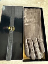 Debenhams ~ Jasper Conran ~ Brown Leather Gloves ~ Size Large Boxed