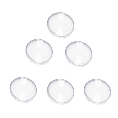 Plastic clear flat ball candy - plastic,