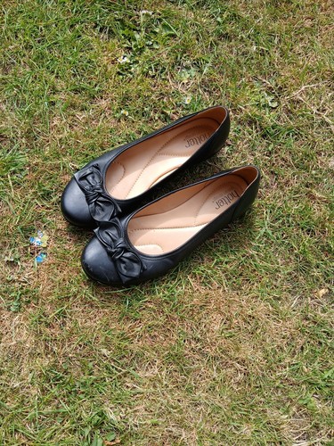 Hotter black jewel leather - black,