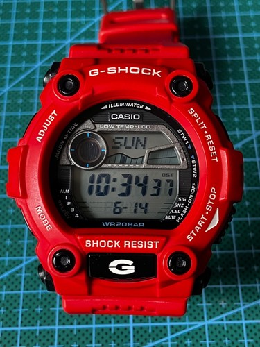 Casio shock 7900 - g-7900, red