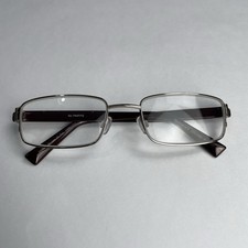 Specsavers Ian Hi Tec Eyeglasses Glasses Frame Square Silver Full Rim 54-20-135