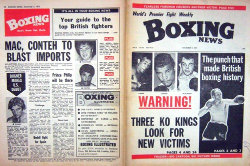 Old vintage print boxing - old,