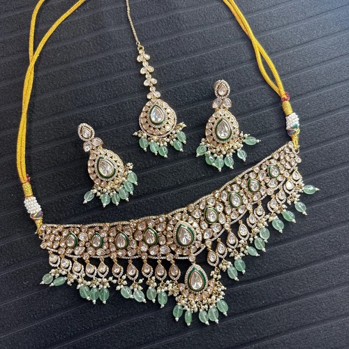 Mint doublet choker necklace - doublet,