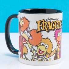 Official Fraggle Rock Gang Black Handle Mug