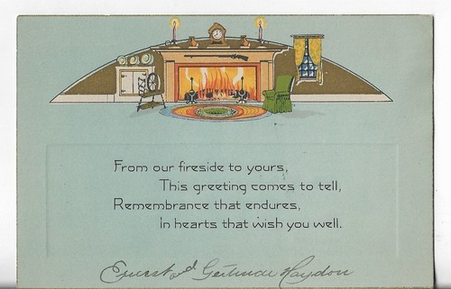 Vtg art deco - vtg, card