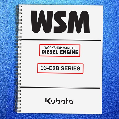 Kubota e2b series workshop - kubota,