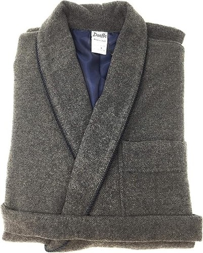 Dueffe men gray bathrobe - dueffe,