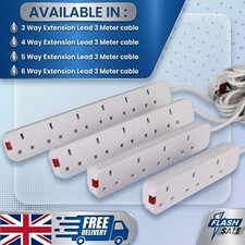 3/4/5/6 Gang Way UK Mains Plug