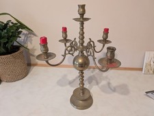 Large vintage solid brass