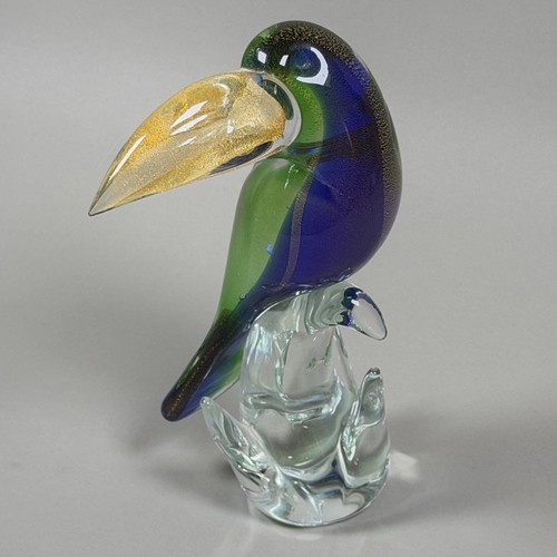 Large murano glass - toucan, 11"