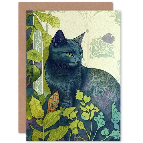 Russian blue cat bright - cat,