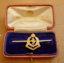 VINTAGE WW2 9ct GOLD ARMY