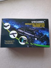 USCAMEL refractor Telescope 70/400 AZ OPTICAL GLASS & METAL  TUBE.