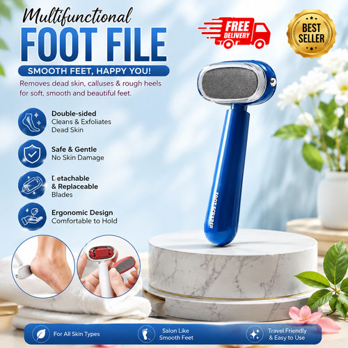 Double sided foot - scraper, for