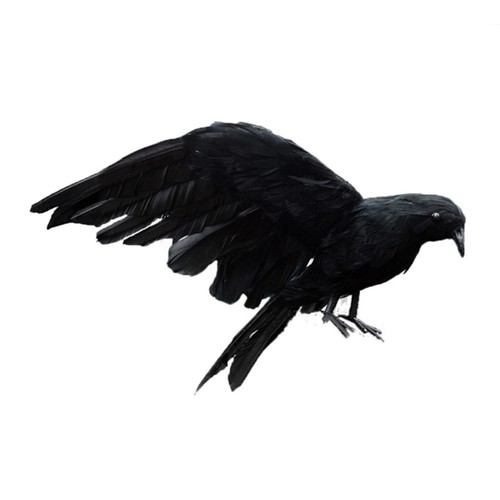 Halloween fake crow black - fake,