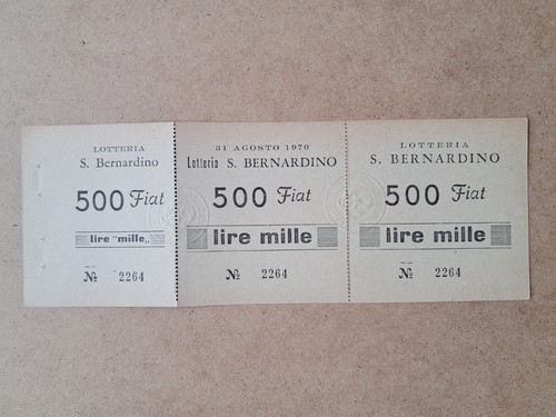 Lottery bernardino 1970 - lottery,
