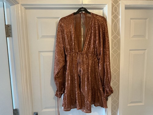 Ladies rose gold - gold, sequin