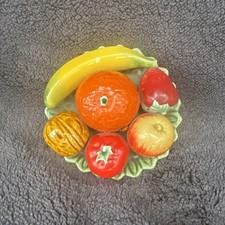 Vintage Majolica Mixed Fruit Bowl for Table Centrepiece. Small