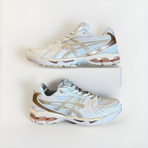 Asics gel kayano white - white, gold