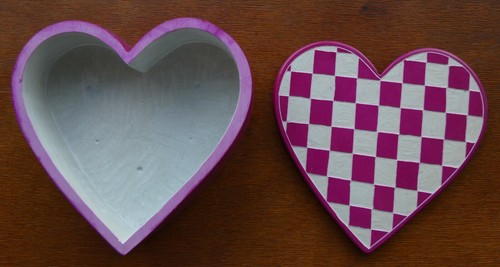Hand carved and painted pink - hand,