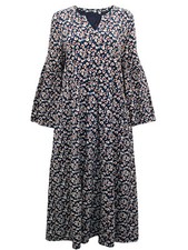 Ex-Seasalt Long Dress NICHOLSON Painted Speedwell Maritime NAVY 8 12 14 16 18 20