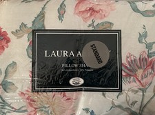 NIP Laura Ashley Vintage Rosalind Rose Padded Standard Pillow Sham