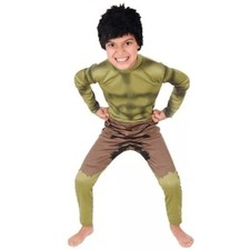 Marvel Avengers Hulk Muscle Children's Boys Fancy Dress Costume 7-8 Years RRP£22