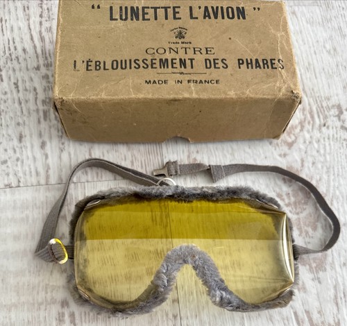 Vintage goggles aviator 1930s - vintage,