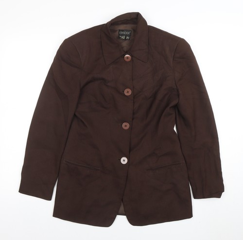 Episode women brown silk suit - silk,