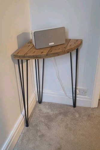 Handmade corner console table - console,