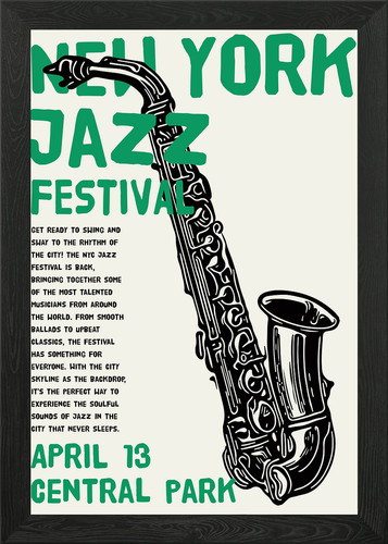 Nyc jazz festival poster - jazz,