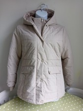 Ladies Cotton Traders Coat Jacket Cream Size 16