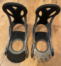 Burton Mission Snowboard Bindings Large Gunmetal Gray, Used Condition