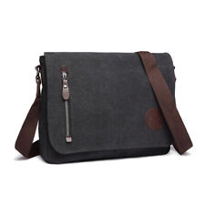 🔥Men Shoulder Bag Satchel REID-BLOCKING Canvas School Cross Body Messenger Bag
