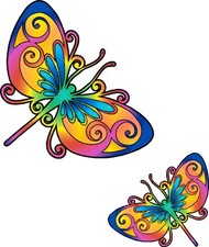 Multicoloured dragonfly car - dragonfly,