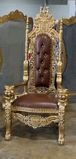 Brown & Gold Gothic Throne