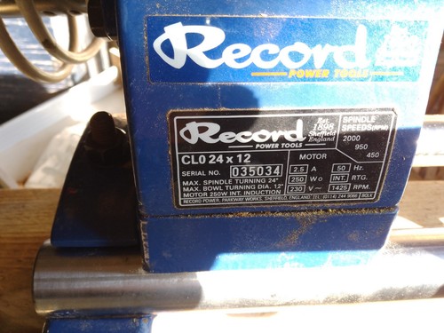 Record clo 12 lathe - 24,