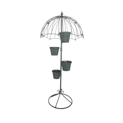 Garden planter tall grey - garden, metal