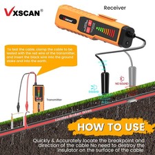 VXSCAN F04 Underground Wire Tracker Cable Non-Destructive Locator Tester